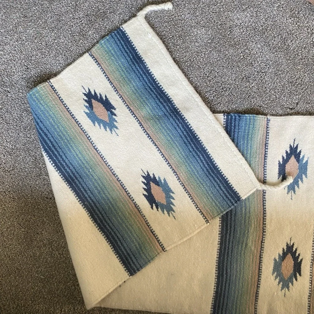 Handwoven Area Wool Rug 24x59